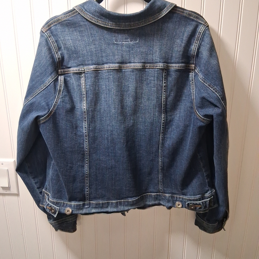 Torrid Dark Blue Denim Jacket Sz 2 18-20 2X - Picture 10 of 11
